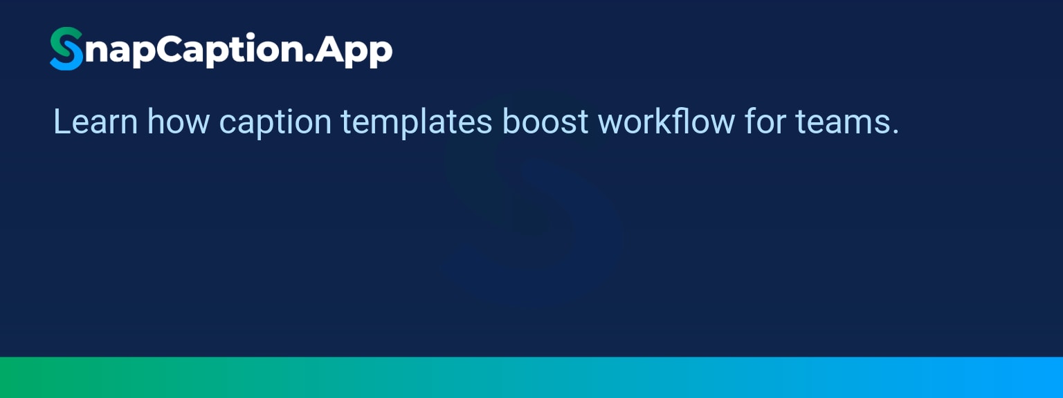Photographer managing images with creating consistent caption templates for multiple sports teams.